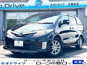 エスティマハイブリッド　ハイブリッド2.4X 4WD　ローンが不安な方＜優遇ローン＞　本州仕入　純正ナビ　両側PWスラ　ワンオーナー