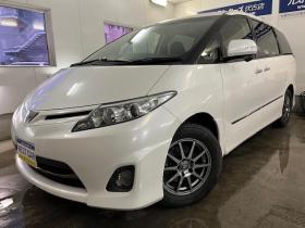 エスティマ　アエラス　Ｇエディション　本州仕入　寒冷地仕様　禁煙車　ＷＡＫＯＳバリアスコーティング済　純正１７インチＡＷ　社外１６ＡＷ＋スタッドレスタイヤ付　両側パワースライドドア　ストラーダナビ（フルセグ地デジ　ＤＶＤ再生　Ｂｌｕｅｔｏｏｔｈ）＋バックカメラ　ＰＵＳＨスタート　スマートキー　クルーズコントロール　タイミングチェーン車　フロントガラス熱線　ビルトインＥＴＣ　ＨＩＤ ヘッドライト　オットマン 4WD 2400 5Dr