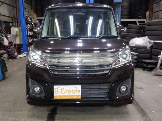 スペーシアカスタム XSターボ デュアルカメラブレーキサポート装着車 4WD　本州仕入・ナビ・TV・B/T・両側電動 660