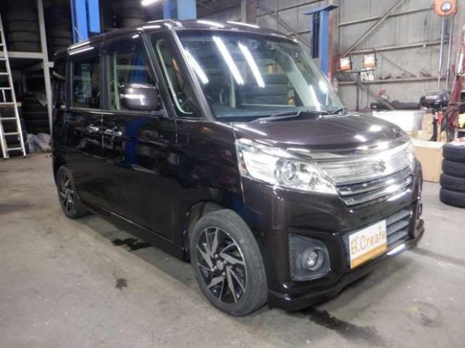 スペーシアカスタム XSターボ デュアルカメラブレーキサポート装着車 4WD　本州仕入・ナビ・TV・B/T・両側電動 660