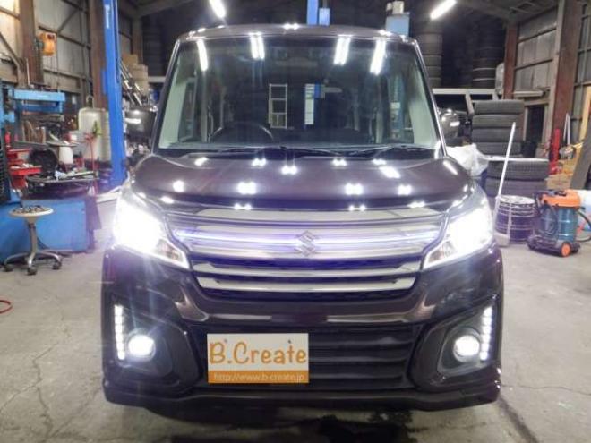 スペーシアカスタム XSターボ デュアルカメラブレーキサポート装着車 4WD　本州仕入・ナビ・TV・B/T・両側電動 660