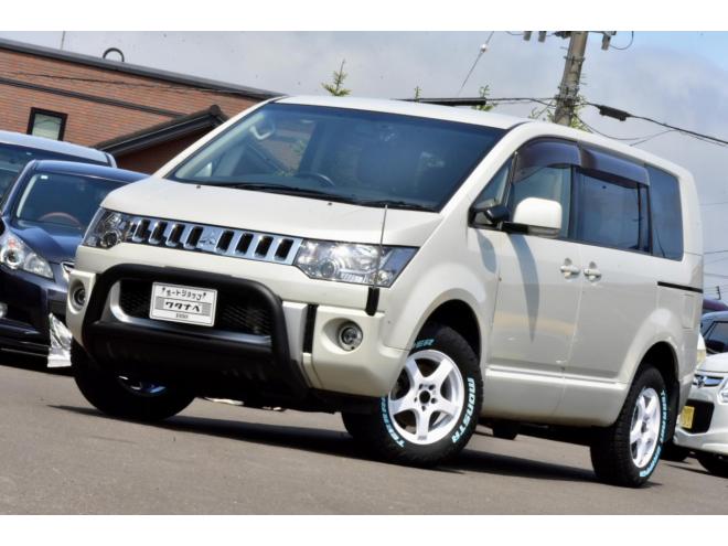 デリカＤ：５　Ｄパワーパッケージ　本州仕入　４ＷＤ　車検２年付　アルパイン９型ナビ　後席モニター　新品フロントガード　新品アルミ／タイヤ　両側パワースライドドア　オルタネータ交換済