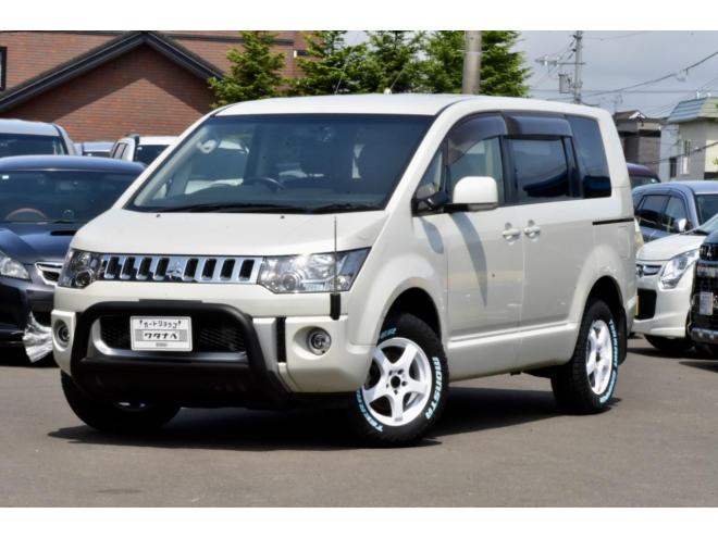 デリカＤ：５　Ｄパワーパッケージ　本州仕入　４ＷＤ　車検２年付　アルパイン９型ナビ　後席モニター　新品フロントガード　新品アルミ／タイヤ　両側パワースライドドア　オルタネータ交換済
