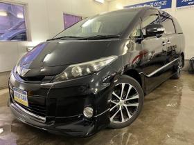 エスティマ　アエラスプレミアムエディション　本州仕入　後期型　禁煙車　ＷＡＫＯＳバリアスコーティング済　純正ブラポリ１８インチＡＷ　社外１７ＡＷ＋スタッドレスタイヤ付　両側パワースライドドア　イクリプスナビ（フルセグ地デジ　ＤＶＤ再生　Ｂｌｕｅｔｏｏｔｈ）＋バックカメラ　純正ブラックハーフレザーシート　ＰＵＳＨスタート　スマートキー　クルーズコントロール　運転席パワーシート　タイミングチェーン車　ビルトインＥＴＣ　ＨＩＤ ヘッドライト 4WD 2400 5Dr