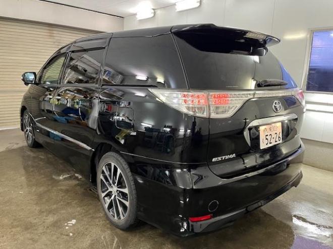 エスティマアエラスプレミアムエディション　本州仕入　後期型　禁煙車　ＷＡＫＯＳバリアスコーティング済　純正ブラポリ１８インチＡＷ　社外１７ＡＷ＋スタッドレスタイヤ付　両側パワースライドドア　イクリプスナビ（フルセグ地デジ　ＤＶＤ再生　Ｂｌｕｅｔｏｏｔｈ）＋バックカメラ　純正ブラックハーフレザーシート　ＰＵＳＨスタート　スマートキー　クルーズコントロール　運転席パワーシート　タイミングチェーン車　ビルトインＥＴＣ　ＨＩＤ ヘッドライト 4WD 2400 5Dr
