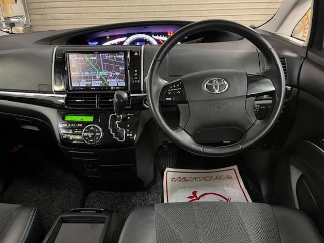 エスティマアエラスプレミアムエディション　本州仕入　後期型　禁煙車　ＷＡＫＯＳバリアスコーティング済　純正ブラポリ１８インチＡＷ　社外１７ＡＷ＋スタッドレスタイヤ付　両側パワースライドドア　イクリプスナビ（フルセグ地デジ　ＤＶＤ再生　Ｂｌｕｅｔｏｏｔｈ）＋バックカメラ　純正ブラックハーフレザーシート　ＰＵＳＨスタート　スマートキー　クルーズコントロール　運転席パワーシート　タイミングチェーン車　ビルトインＥＴＣ　ＨＩＤ ヘッドライト 4WD 2400 5Dr
