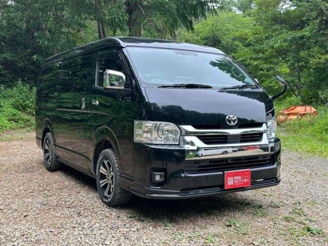 ハイエース2.7 GL ロング ファインテックツアラー 4WD　ワンオーナー/ETC/社外ナビ/Bカメラ/10人乗 2700