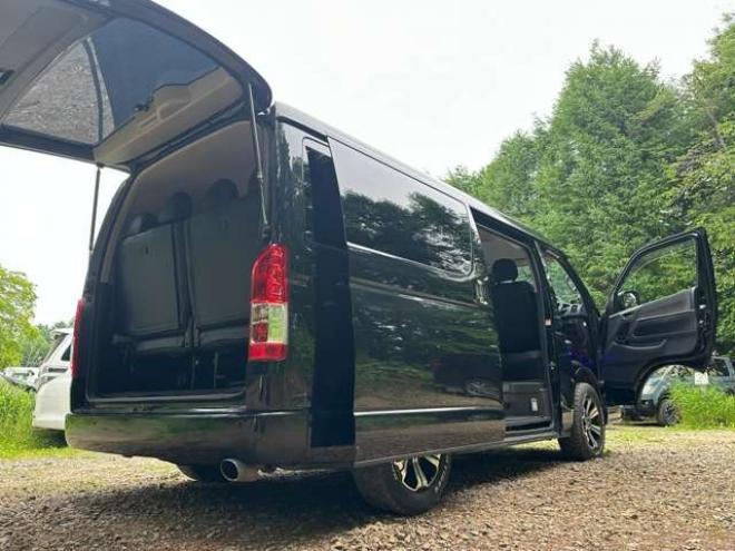 ハイエース2.7 GL ロング ファインテックツアラー 4WD　ワンオーナー/ETC/社外ナビ/Bカメラ/10人乗 2700