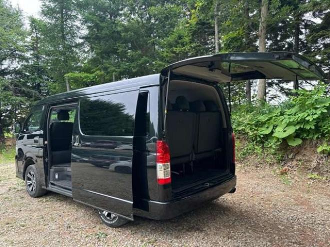 ハイエース2.7 GL ロング ファインテックツアラー 4WD　ワンオーナー/ETC/社外ナビ/Bカメラ/10人乗 2700