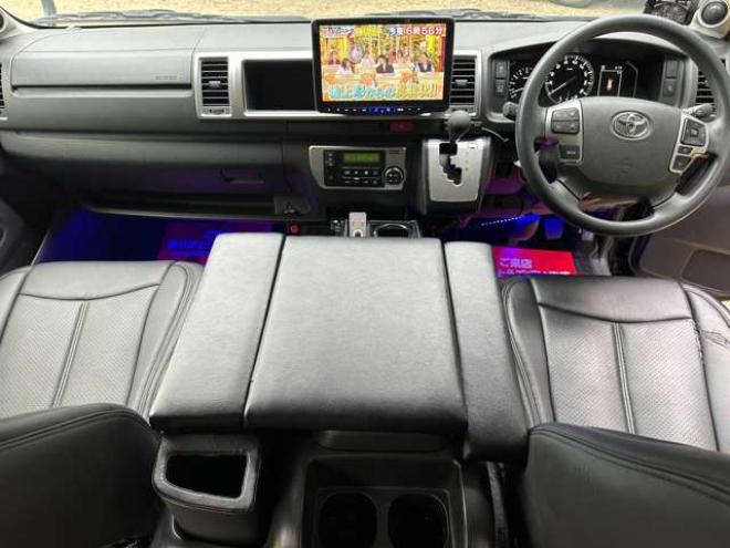 ハイエース2.7 GL ロング ファインテックツアラー 4WD　ワンオーナー/ETC/社外ナビ/Bカメラ/10人乗 2700