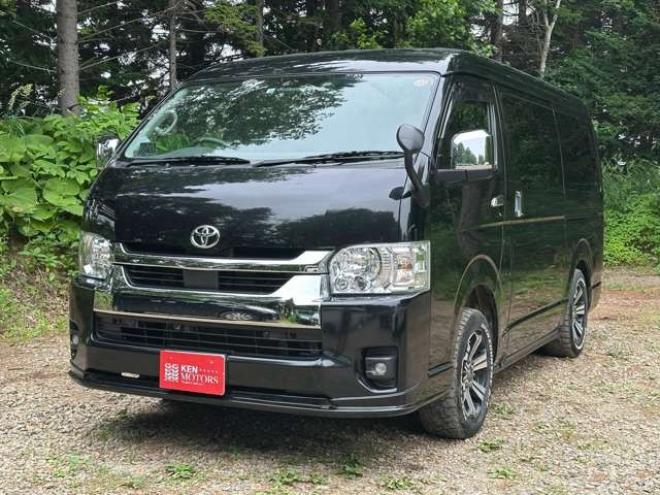 ハイエース2.7 GL ロング ファインテックツアラー 4WD　ワンオーナー/ETC/社外ナビ/Bカメラ/10人乗 2700