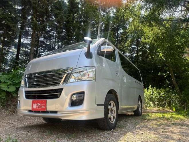 キャラバンNV350 2.5 ライダー プレミアムGX ロングボディ ディーゼルターボ 4WD　社外ナビ/Bカメラ/ETC/リアヒーター 2500