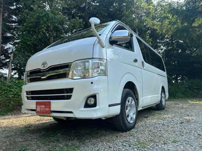 レジアスエース3.0 スーパーGL プライムセレクション ロングボディ ディーゼルターボ 4WD　記録簿/社外アルミ/ETC/手作りベッドキット 3000