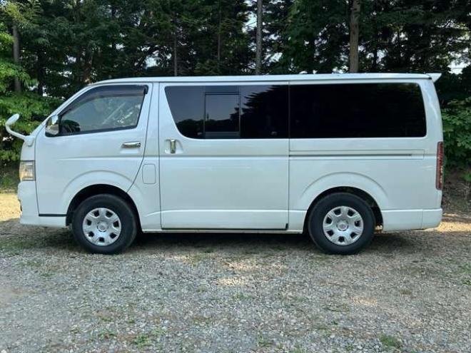 レジアスエース3.0 スーパーGL プライムセレクション ロングボディ ディーゼルターボ 4WD　記録簿/社外アルミ/ETC/手作りベッドキット 3000