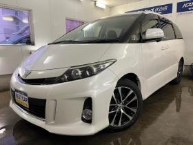 エスティマ　アエラス　本州仕入　後期型　寒冷地仕様　禁煙車　ＷＡＫＯＳバリアスコーティング済　純正ブラポリ１８インチＡＷ　社外１６ＡＷ＋スタッドレスタイヤ付　両側パワースライドドア　アルパインナビ（フルセグ地デジ　ＤＶＤ再生　Ｂｌｕｅｔｏｏｔｈ）＋バックカメラ　エンジンスターター　ＰＵＳＨスタート　スマートキー　クルーズコントロール　フロントガラス熱線　タイミングチェーン車　ビルトインＥＴＣ　ＨＩＤ ヘッドライト 4WD 2400 5Dr