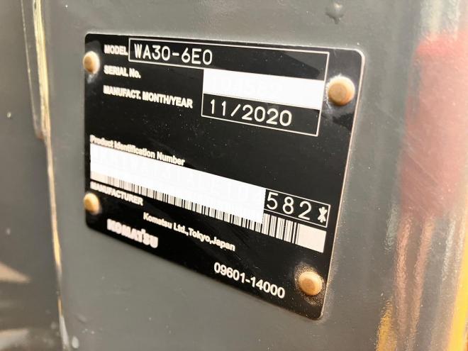 ホイールローダコマツ　中古　WA30-6E0