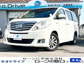 アルファード　ハイブリッド2.4X 4WD　ローンが不安な方＜優遇ローン＞本州仕入　サンルーフ　両側パワスラ 4WD