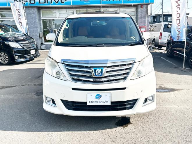 アルファードハイブリッド2.4X 4WD　ローンが不安な方＜優遇ローン＞本州仕入　サンルーフ　両側パワスラ 4WD