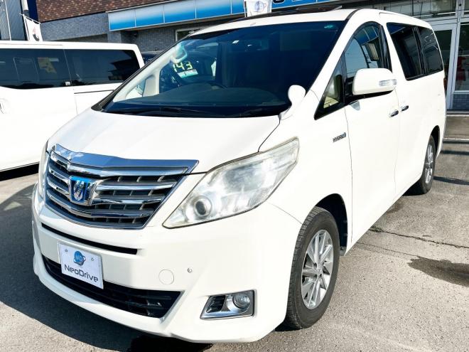 アルファードハイブリッド2.4X 4WD　ローンが不安な方＜優遇ローン＞本州仕入　サンルーフ　両側パワスラ 4WD