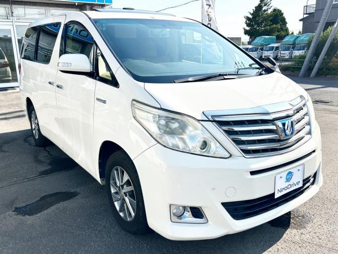 アルファードハイブリッド2.4X 4WD　ローンが不安な方＜優遇ローン＞本州仕入　サンルーフ　両側パワスラ 4WD