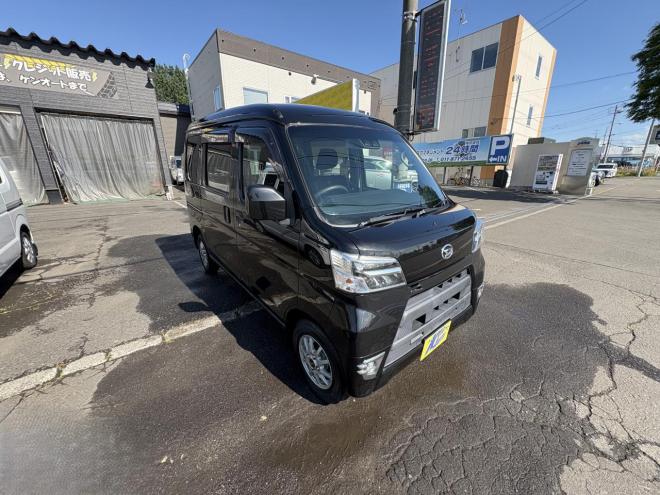 ハイゼットHIJET CARGO 4WD CRUSE TURBO sa3寒冷地仕様　リアヒーター　TURBO　スマアシ　VSC LEDヘッド　LEDフォグ　アイドリングストップ　Bluetoothフルセグナビ　電動格納　切替4WD　　エンジンオイル交換 4WD 660 ５Dr