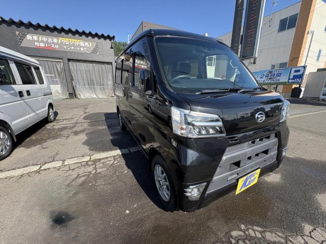 ハイゼットHIJET CARGO 4WD CRUSE TURBO sa3寒冷地仕様　リアヒーター　TURBO　スマアシ　VSC LEDヘッド　LEDフォグ　アイドリングストップ　Bluetoothフルセグナビ　電動格納　切替4WD　　エンジンオイル交換 4WD 660 ５Dr