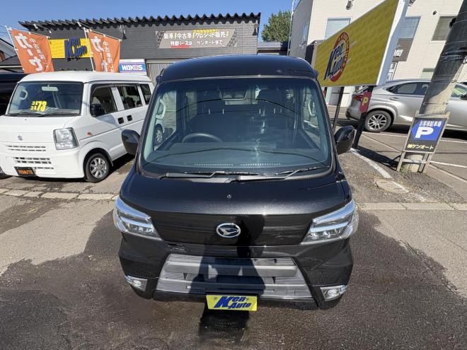 ハイゼットHIJET CARGO 4WD CRUSE TURBO sa3寒冷地仕様　リアヒーター　TURBO　スマアシ　VSC LEDヘッド　LEDフォグ　アイドリングストップ　Bluetoothフルセグナビ　電動格納　切替4WD　　エンジンオイル交換 4WD 660 ５Dr