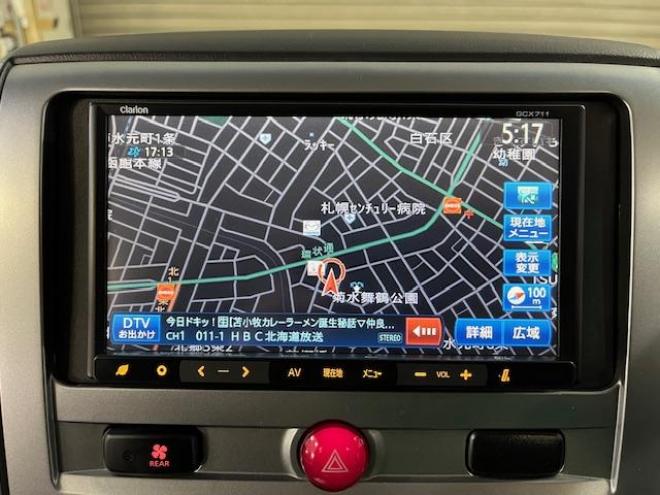 デリカＤ：５　Ｇパワーパッケージ　本州仕入　ワンオーナー　禁煙車　エクストリーム１６インチＡＷ＋ＢＦグッドリッチホワイトレター　社外１６ＡＷ＋スタッドレスタイヤ付　新品ＪＡＯＳブラックマッドガード　両側パワースライドドア　クラリオンナビ（地デジ　ＤＶＤ再生　Ｂｌｕｅｔｏｏｔｈ）＋バックカメラ　純正スライディングマジックルーフキャリア　クルーズコントロール　スマートキー　パドルシフト　横滑り防止装置　盗難防止装置　リアヒーター　ＨＩＤ　ＥＴＣ 4WD 2400 5Dr
