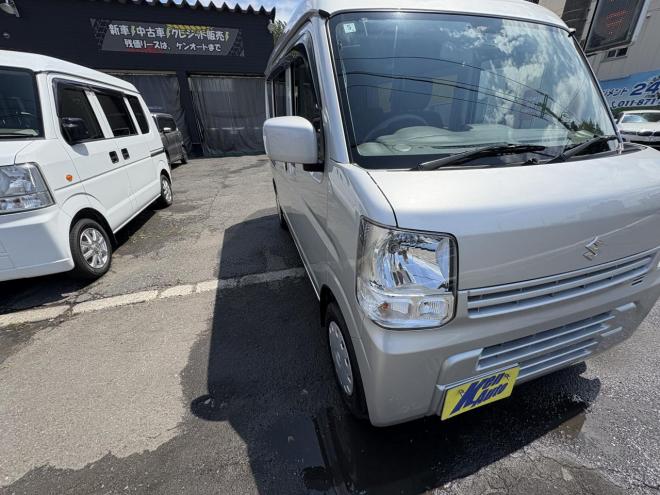 エブリィEVERY VAN 4WD JION TURBO寒冷地仕様　本州仕入　TURBO ブレーキアシスト　VSC Bluetoothフルセグナビ　バイザー　電動格納ミラー　リアヒーター　エンジンオイル交換　ATF交換　取説・保証書・記録簿2枚 4WD 660 5Dr