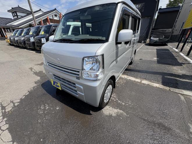 エブリィEVERY VAN 4WD JION TURBO寒冷地仕様　本州仕入　TURBO ブレーキアシスト　VSC Bluetoothフルセグナビ　バイザー　電動格納ミラー　リアヒーター　エンジンオイル交換　ATF交換　取説・保証書・記録簿2枚 4WD 660 5Dr