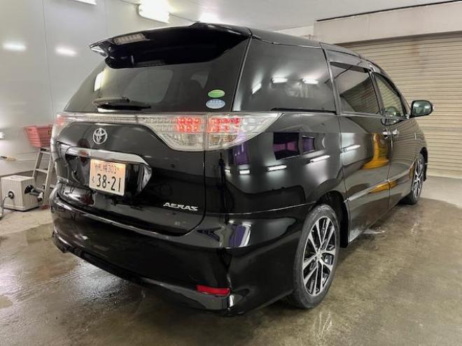エスティマアエラス　プレミアムエディション　後期型　寒冷地仕様　禁煙車　ＷＡＫＯＳバリアスコーティング済　純正１８インチＡＷ　純正１７ＡＷ＋スタッドレスタイヤ付　両側パワースライドドア　純正ハーフレザーシート　イクリプスナビ（フルセグ地デジ　ＤＶＤ再生　Ｂｌｕｅｔｏｏｔｈ）＋バックカメラ　エンジンスターター　ＰＵＳＨスタート　スマートキー　クルーズコントロール　タイミングチェーン車　ＨＩＤ ヘッドライト　フロントガラス熱線　リアヒーター 4WD 2400 5Dr