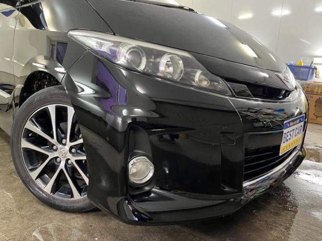 エスティマアエラス　プレミアムエディション　後期型　寒冷地仕様　禁煙車　ＷＡＫＯＳバリアスコーティング済　純正１８インチＡＷ　純正１７ＡＷ＋スタッドレスタイヤ付　両側パワースライドドア　純正ハーフレザーシート　イクリプスナビ（フルセグ地デジ　ＤＶＤ再生　Ｂｌｕｅｔｏｏｔｈ）＋バックカメラ　エンジンスターター　ＰＵＳＨスタート　スマートキー　クルーズコントロール　タイミングチェーン車　ＨＩＤ ヘッドライト　フロントガラス熱線　リアヒーター 4WD 2400 5Dr
