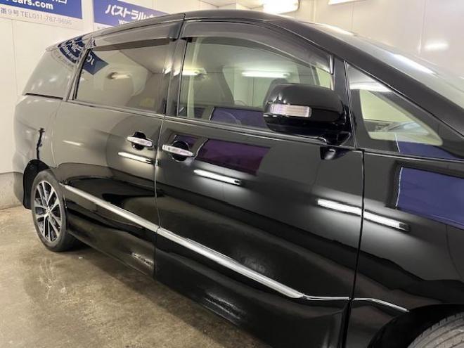 エスティマアエラス　プレミアムエディション　後期型　寒冷地仕様　禁煙車　ＷＡＫＯＳバリアスコーティング済　純正１８インチＡＷ　純正１７ＡＷ＋スタッドレスタイヤ付　両側パワースライドドア　純正ハーフレザーシート　イクリプスナビ（フルセグ地デジ　ＤＶＤ再生　Ｂｌｕｅｔｏｏｔｈ）＋バックカメラ　エンジンスターター　ＰＵＳＨスタート　スマートキー　クルーズコントロール　タイミングチェーン車　ＨＩＤ ヘッドライト　フロントガラス熱線　リアヒーター 4WD 2400 5Dr