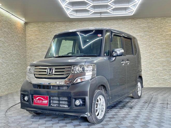 N-BOXカスタムG Lパッケージ 4WD 5年保証 スマキー パワスラ ナビTV ETC 寒冷地仕様 車検整備2年付 修復歴無