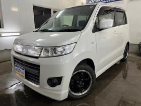 ワゴンR　スティングレーＸ　本州仕入　禁煙車　ＷＡＫＯＳバリアスコーティング済　純正１４インチＡＷ　社外１４インチＡＷ＋スタッドレスタイヤ付　カロッツェリアナビ（ＤＶＤ再生　フルセグ地デジ）　ＰＵＳＨスタート　スマートキー　ミラーヒーター　シートヒーター　ベンチシート　盗難防止装置　ＨＩＤヘッドライト 4WD 660 5Dr