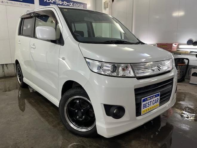 ワゴンRスティングレーＸ　本州仕入　禁煙車　ＷＡＫＯＳバリアスコーティング済　純正１４インチＡＷ　社外１４インチＡＷ＋スタッドレスタイヤ付　カロッツェリアナビ（ＤＶＤ再生　フルセグ地デジ）　ＰＵＳＨスタート　スマートキー　ミラーヒーター　シートヒーター　ベンチシート　盗難防止装置　ＨＩＤヘッドライト 4WD 660 5Dr