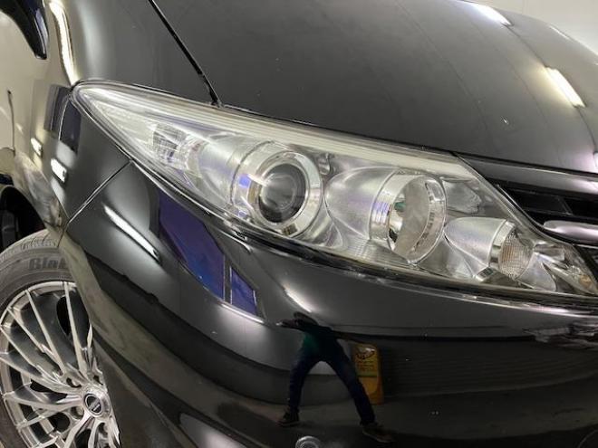 エスティマアエラス　レザーパッケージ　後期型　ワンオーナー　禁煙車　ＷＡＫＯＳバリアスコーティング済　社外１８インチＡＷ　社外１６ＡＷ＋スタッドレスタイヤ付　両側パワースライドドア　純正ブラックレザーシート　純正ＨＤＤナビ（フルセグ地デジ　ＤＶＤ再生　Ｂｌｕｅｔｏｏｔｈ）＋バックカメラ　コーナーセンサー　ＰＵＳＨスタート　スマートキー　クルーズコントロール　運転席パワーシート　２列目オットマン仕様　タイミングチェーン車　ＨＩＤ ヘッドライト 4WD 2400 5Dr
