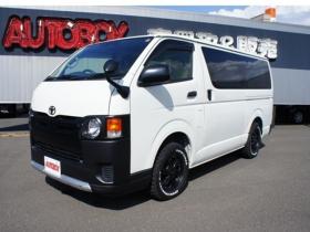 ハイエースバン　2.8 DX ロング ディーゼルターボ 4WD　フロントシートセパレート仕様変更済　センターコンソール付　415COBRA丸目ライトキット&バッドラッカー16インチAW　415SAFARIフロントスポイラー　TOYOオープンカントリーR/T　電動格納ドアミラー 2800