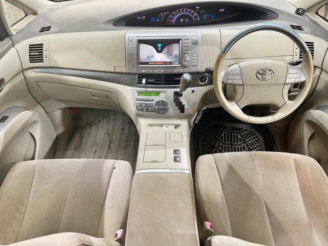 エスティマハイブリッドハイブリッド2.4G 4WD 5年保証 スマキー 両側パワスラ ETC ナビ Bカメ 寒冷地仕様 車検整備2年付 修復歴無