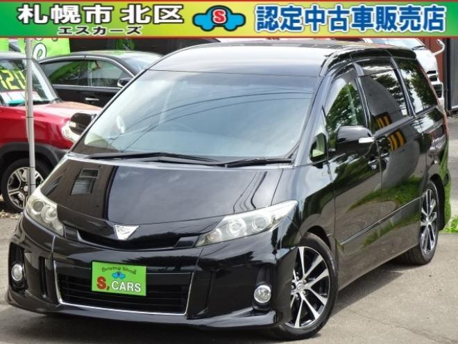 エスティマ2.4 アエラス 4WD　本州車　保証1年/走行距離無制限　4WD　両側パワースライドドア　パワーバックドア　純正ナビ　地デジ　バックカメラ　ETC　社外足回り 2400