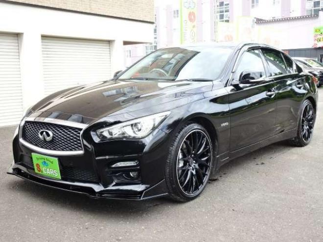 スカイライン3.5 350GT FOUR ハイブリッド タイプSP　本州車　ハイブリットシステム保証2年/走行距離無制限　 4WD　黒革パワーシート　 エアロ 20AW  エスカーズカスタム　メーカーナビ　全方位カメラ　地デジ　シートメモリー　20AW　LEDヘッドライト 3500