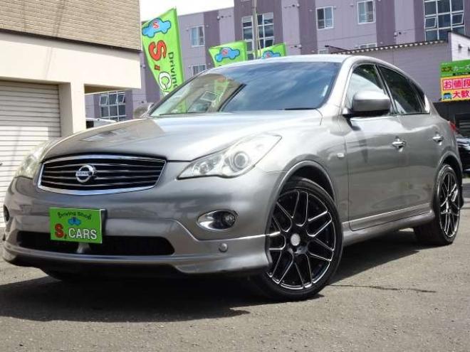 スカイラインクロスオーバー3.7 370GT FOUR タイプP 4WD　本州車　保証1年/走行距離無制限　メーカーナビ　パノラミックビューモニター　地デジ　BOSEサウンドシステム　本革パワーシート　シートヒーター　シートメモリー　社外20インチアルミ　純正エンジンスターター 3700