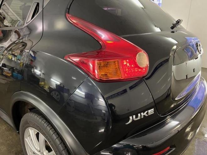 ジューク１６ＧＴ　Ｆｏｕｒ　タイプＶ　日産ＤＩＧターボ　寒冷地仕様　禁煙車　ＷＡＫＯＳバリアスコーティング済　社外１７インチＡＷ　社外１７ＡＷ＋スタッドレスタイヤ付　純正ナビ（フルセグ地デジ　ＤＶＤ再生　Ｂｌｕｅｔｏｏｔｈ）＋バックカメラ　純正エンジンスターター　ＰＵＳＨスタート　インテリジェントキー　横滑り防止装置　タイミングチェーン車 4WD 1600 5Dr