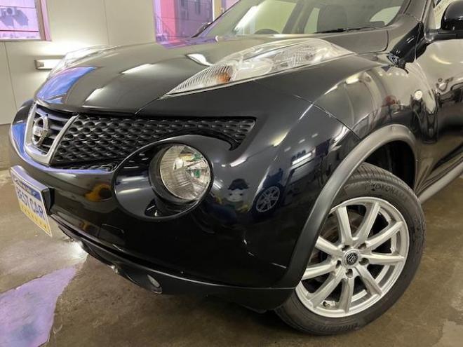 ジューク１６ＧＴ　Ｆｏｕｒ　タイプＶ　日産ＤＩＧターボ　寒冷地仕様　禁煙車　ＷＡＫＯＳバリアスコーティング済　社外１７インチＡＷ　社外１７ＡＷ＋スタッドレスタイヤ付　純正ナビ（フルセグ地デジ　ＤＶＤ再生　Ｂｌｕｅｔｏｏｔｈ）＋バックカメラ　純正エンジンスターター　ＰＵＳＨスタート　インテリジェントキー　横滑り防止装置　タイミングチェーン車 4WD 1600 5Dr