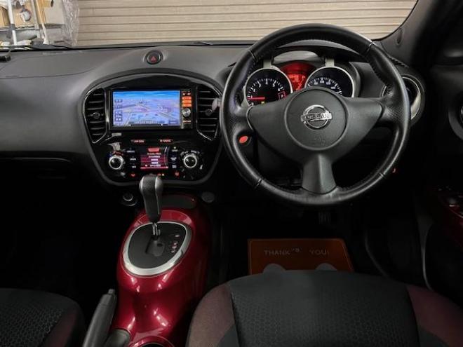 ジューク１６ＧＴ　Ｆｏｕｒ　タイプＶ　日産ＤＩＧターボ　寒冷地仕様　禁煙車　ＷＡＫＯＳバリアスコーティング済　社外１７インチＡＷ　社外１７ＡＷ＋スタッドレスタイヤ付　純正ナビ（フルセグ地デジ　ＤＶＤ再生　Ｂｌｕｅｔｏｏｔｈ）＋バックカメラ　純正エンジンスターター　ＰＵＳＨスタート　インテリジェントキー　横滑り防止装置　タイミングチェーン車 4WD 1600 5Dr