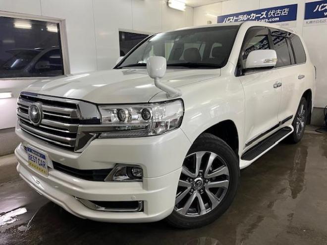 ランドクルーザー２００系後期型　ＺＸ　本州仕入　寒冷地仕様　禁煙車　トヨタセーフティセンス　純正２０インチＡＷ　純正１８ＡＷ＋スタッドレスタイヤ付　モデリスタスポイラー　電動サンルーフ　純正ブラウンレザーシート　純正ナビ（ワンセグ地デジ　Ｂｌｕｅｔｏｏｔｈ対応）＋バックカメラ　ブラインドスポット　車線逸脱警報　クルーズコントロール　ハイトコントロール　シートヒーター＆クーラー　ステアリングヒーター　両席パワーシート　ＥＴＣ 4WD 4600 5Dr