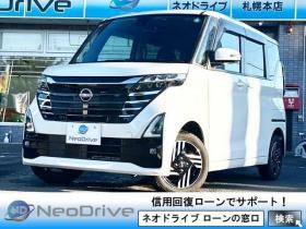 ルークス　660ハイウェイスターX 4WD　ローンが不安な方＜優遇ローン＞寒冷地仕様　後期型　両側パワースライド　ナビ　フルセグTV 4WD