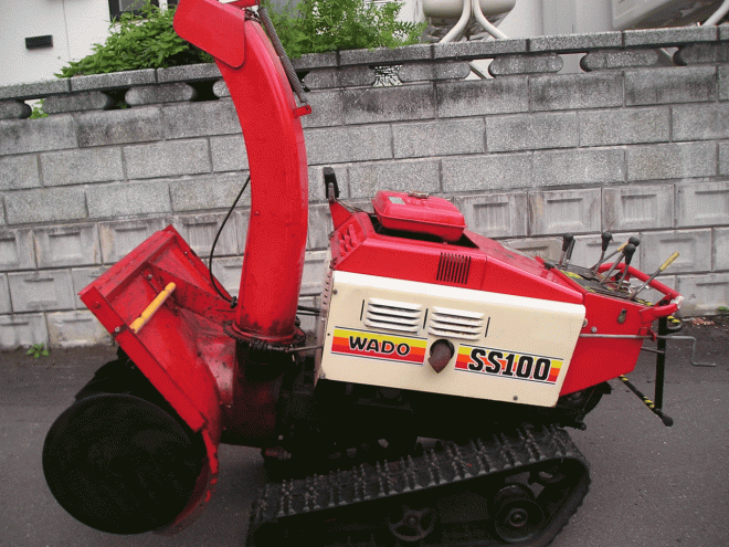 除雪機ワドー10馬力除雪機　ＳＳ－100　オーガ油圧式ローリング付　整備済み　即使用可