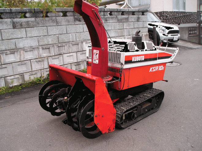 除雪機クボタ　10馬力除雪機　ＫＳＲ－10Ｄ　デイーデルエンジン　整備済み　即使用可