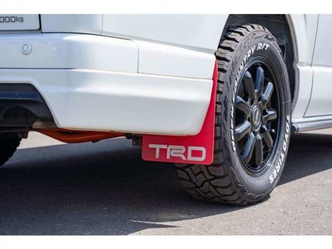 ハイエースバン2.8 スーパーGL ダークプライムII ロングボディ ディーゼルターボ 4WD　TRDバンパー&アルパインBIG-X11インチ　　リアヒーター&クーラー　プッシュスタート　スマートキー　　両側スライドドア　ドライブレコーダー　ETC　車線逸脱防止　横滑り防止装置　電動格納ミラー　ベッドキッド 2800